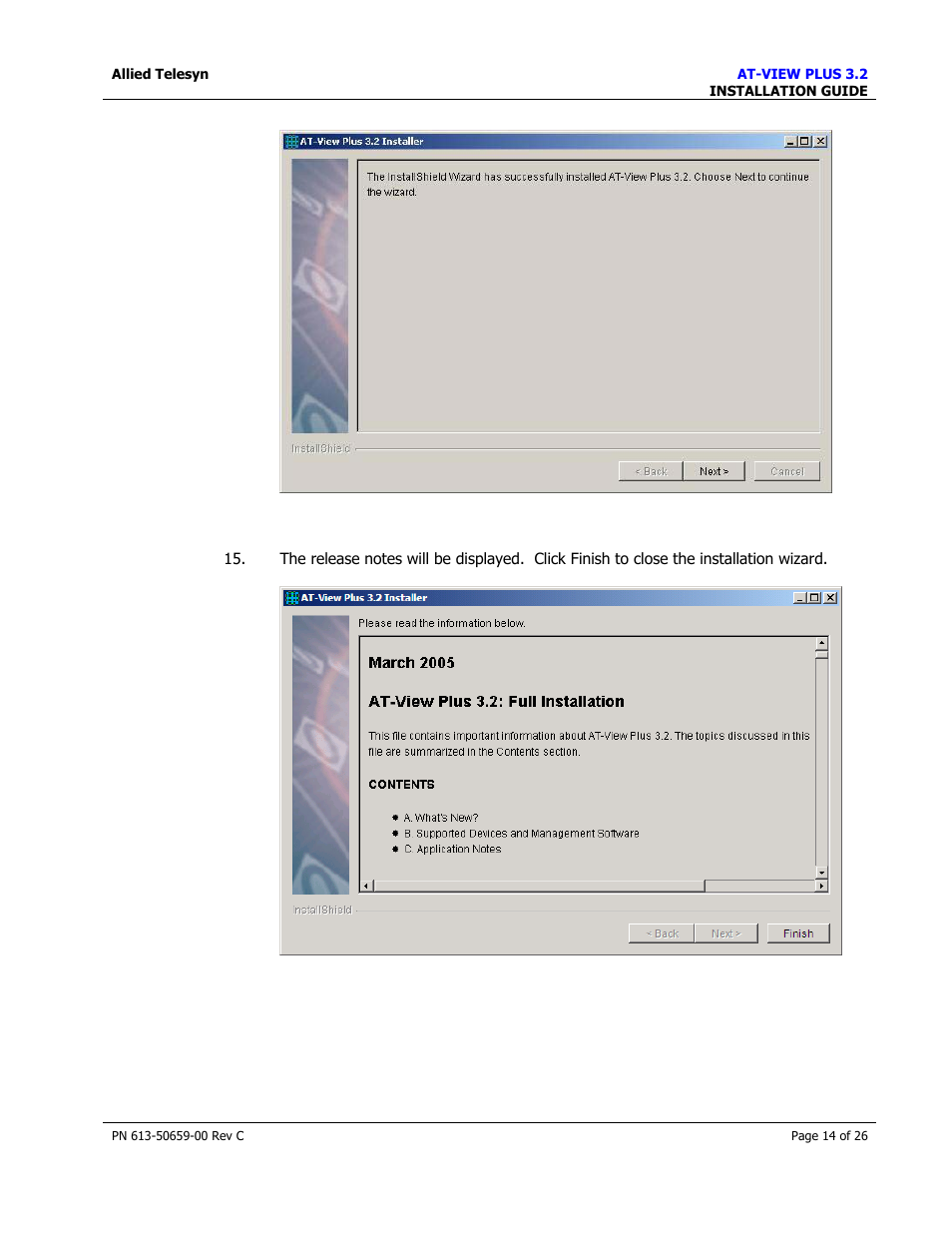 Allied Telesis AT-VIEW PLUS 3.2 install User Manual | Page 14 / 26