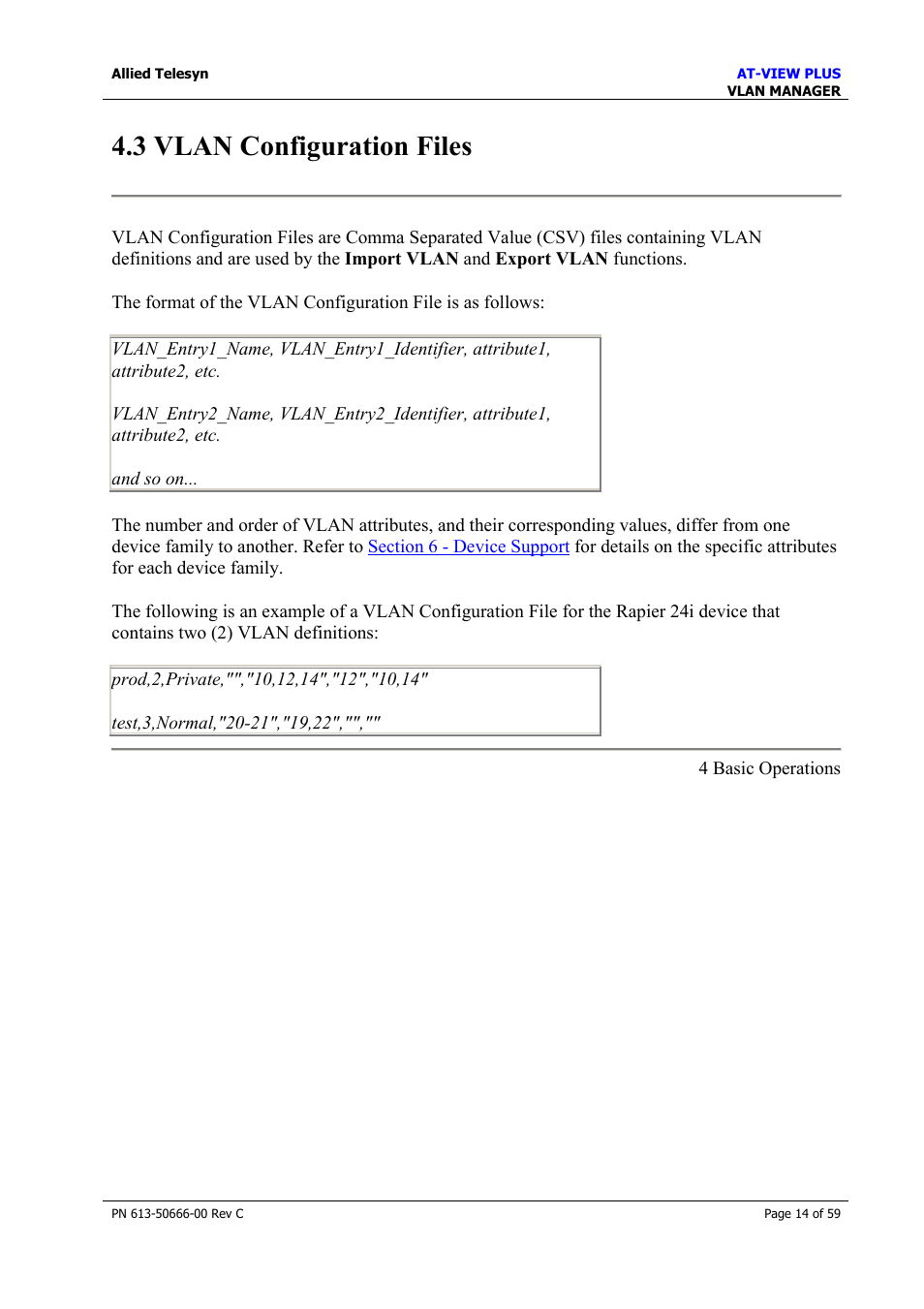 3 vlan configuration files | Allied Telesis AT-VIEW PLUS 3.2 VLAN MANAGER User Manual | Page 14 / 59