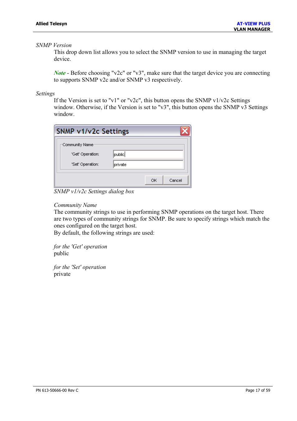 Allied Telesis AT-VIEW PLUS 3.2 VLAN MANAGER User Manual | Page 17 / 59