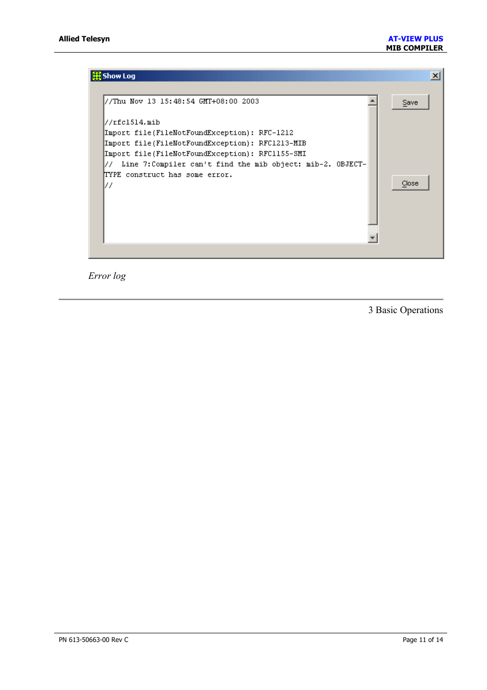 Allied Telesis AT-VIEW PLUS 3.2 MIB COMPILER User Manual | Page 11 / 14