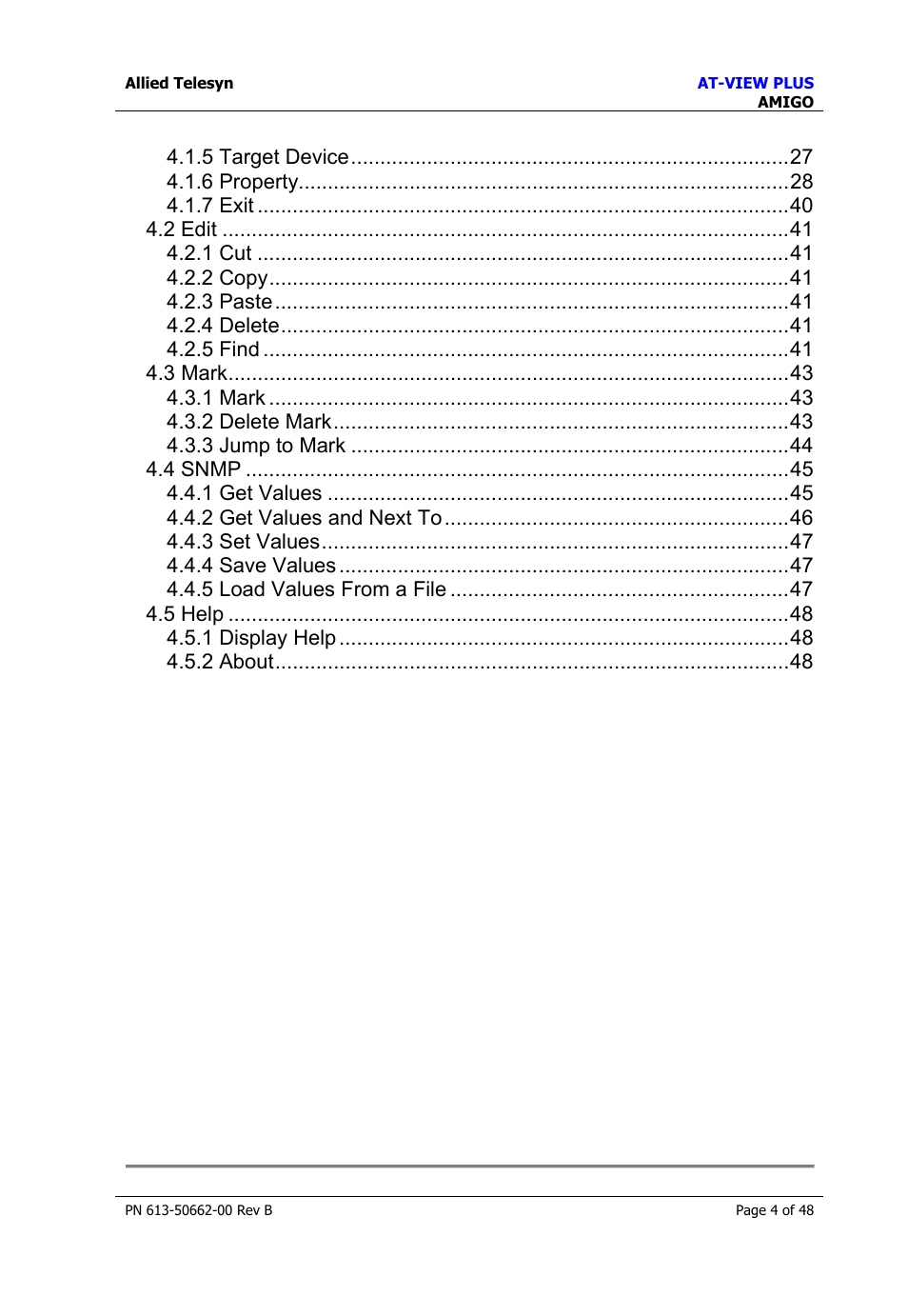 Allied Telesis AT-VIEW PLUS 3.2 AMIGO User Manual | Page 4 / 48