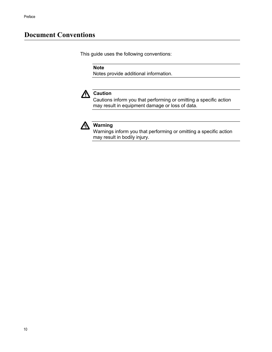 Document conventions | Allied Telesis AT-2746FX User Manual | Page 10 / 238