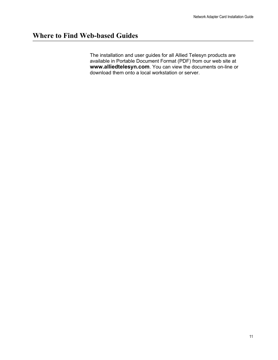Where to find web-based guides | Allied Telesis AT-2746FX User Manual | Page 11 / 238