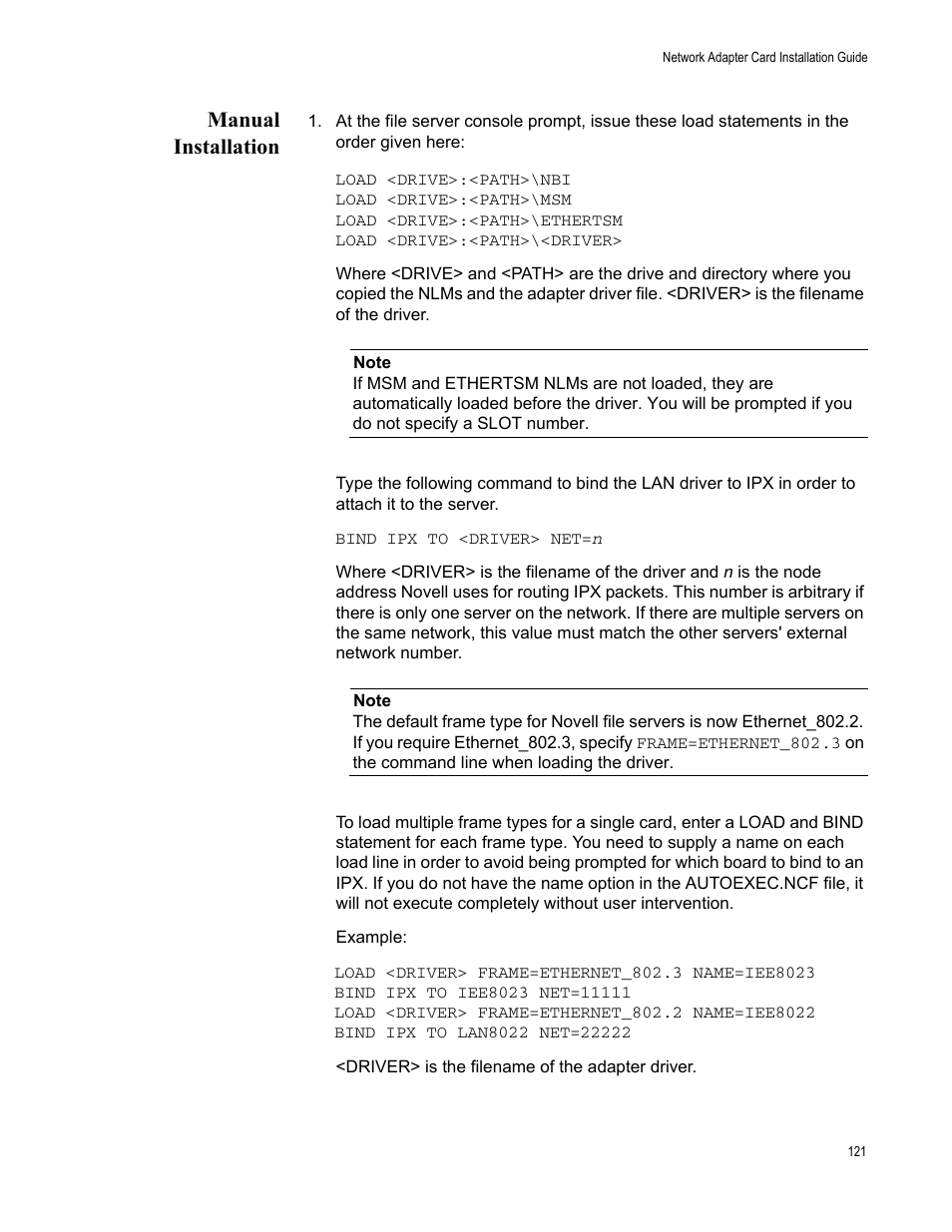 Manual installation | Allied Telesis AT-2746FX User Manual | Page 121 / 238