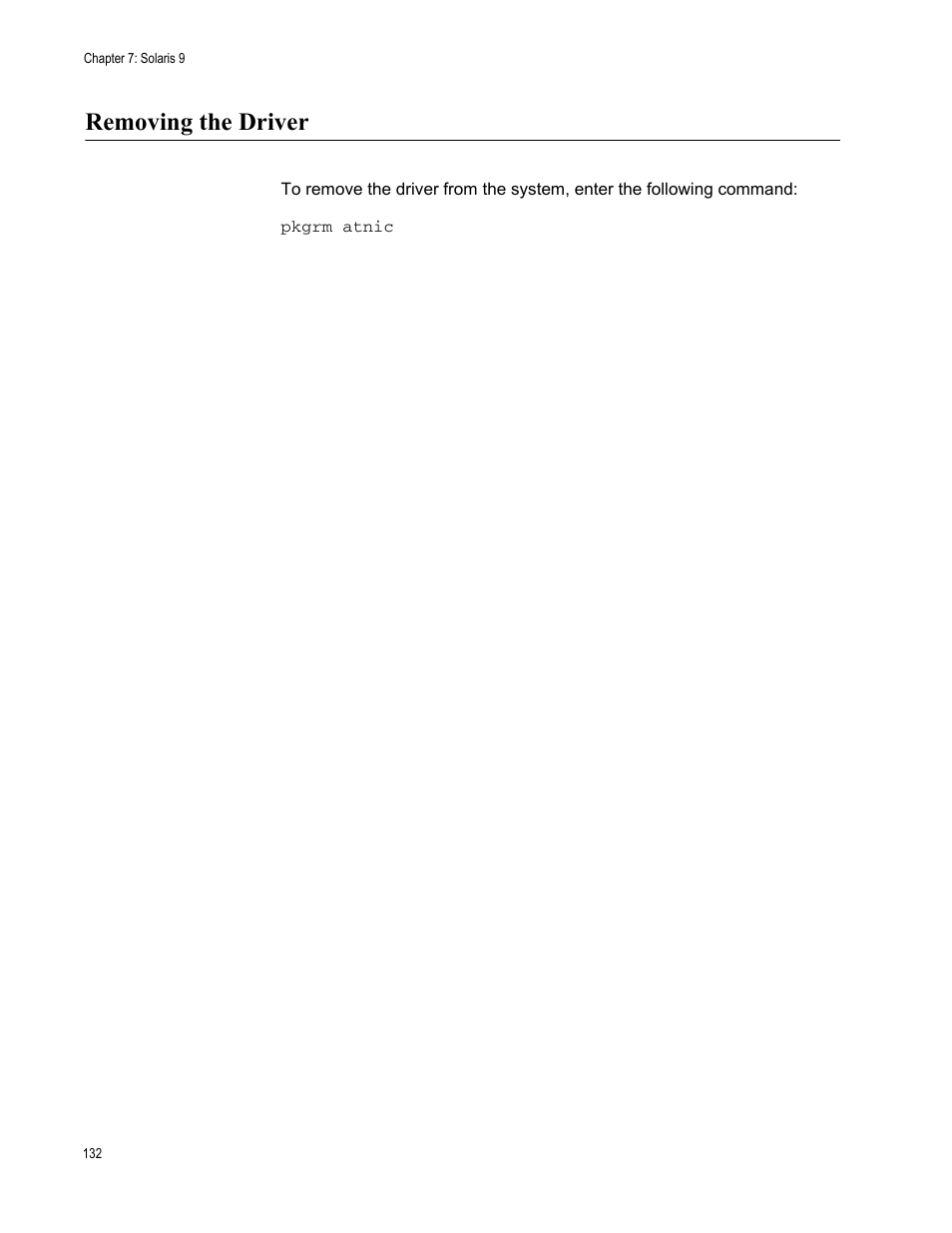Removing the driver | Allied Telesis AT-2746FX User Manual | Page 132 / 238
