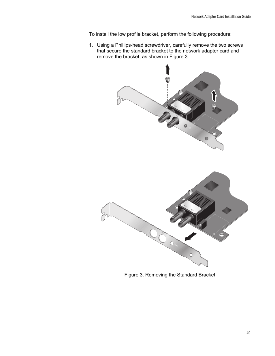 Network adapter card installation guide 49 | Allied Telesis AT-2746FX User Manual | Page 49 / 238