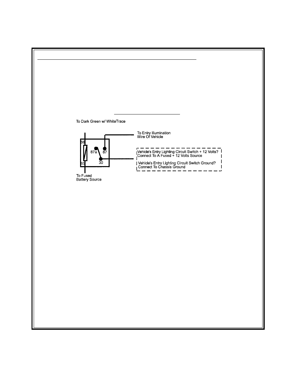 Entry illumination detail, Rf programmable features | Audiovox APS 685 User Manual | Page 13 / 20