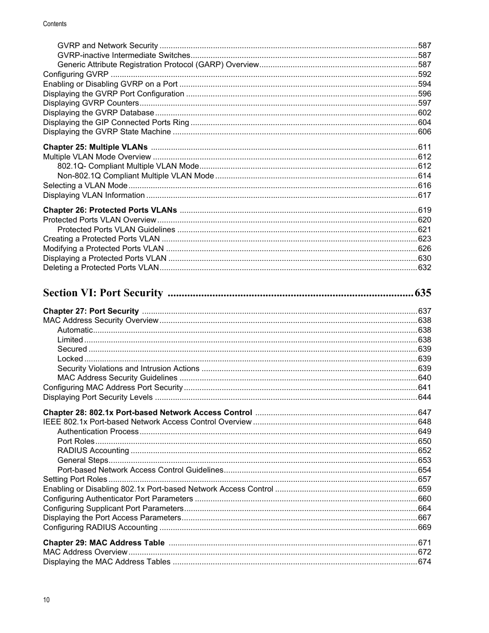 Allied Telesis AT-S63 User Manual | Page 10 / 822
