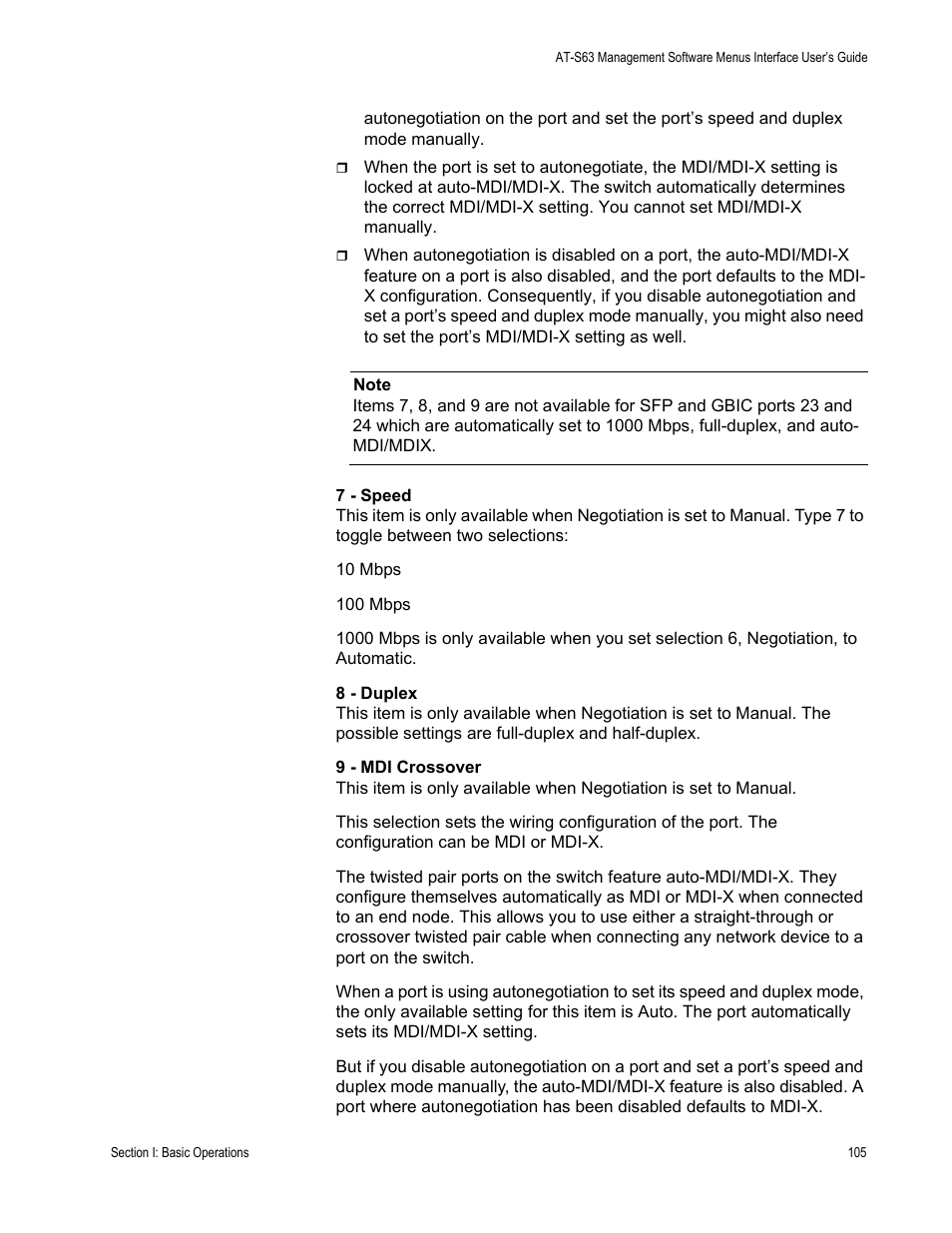 Allied Telesis AT-S63 User Manual | Page 105 / 822