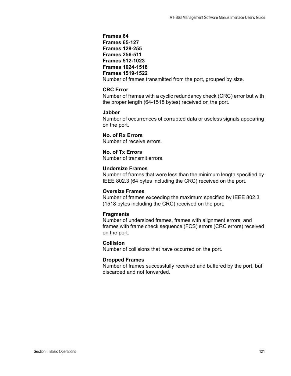 Allied Telesis AT-S63 User Manual | Page 121 / 822