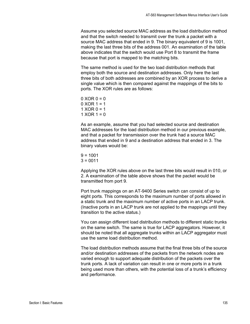 Allied Telesis AT-S63 User Manual | Page 135 / 822