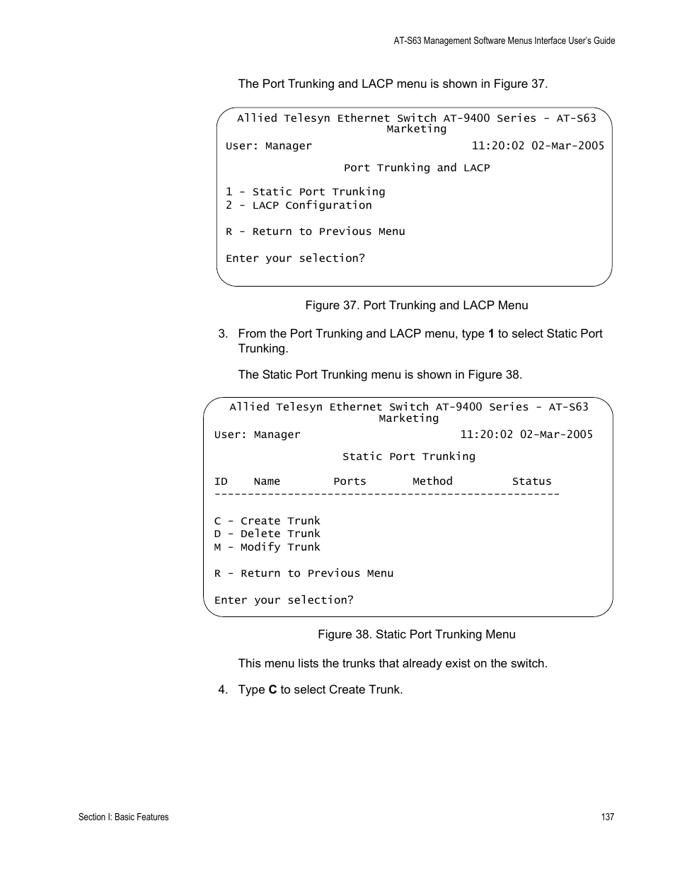 Allied Telesis AT-S63 User Manual | Page 137 / 822