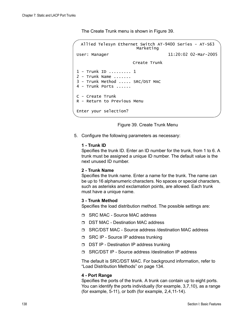 Allied Telesis AT-S63 User Manual | Page 138 / 822