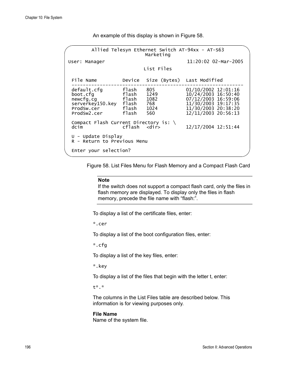 Allied Telesis AT-S63 User Manual | Page 196 / 822