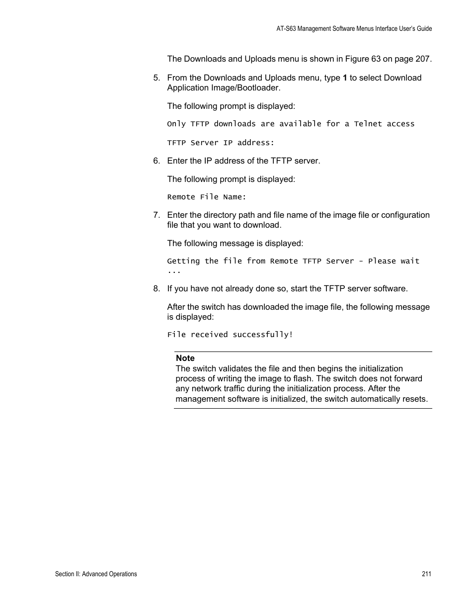 Allied Telesis AT-S63 User Manual | Page 211 / 822