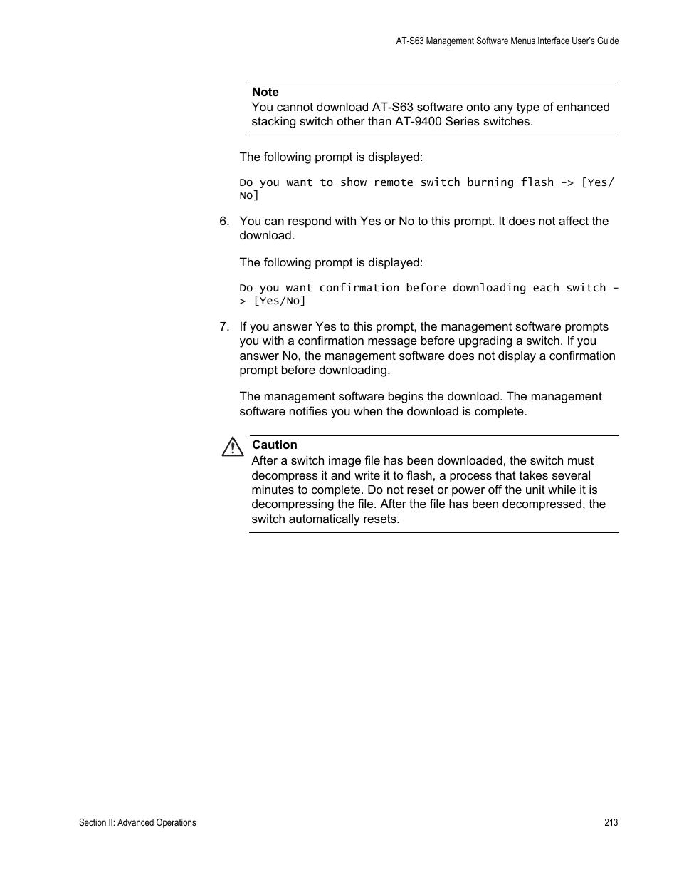 Allied Telesis AT-S63 User Manual | Page 213 / 822