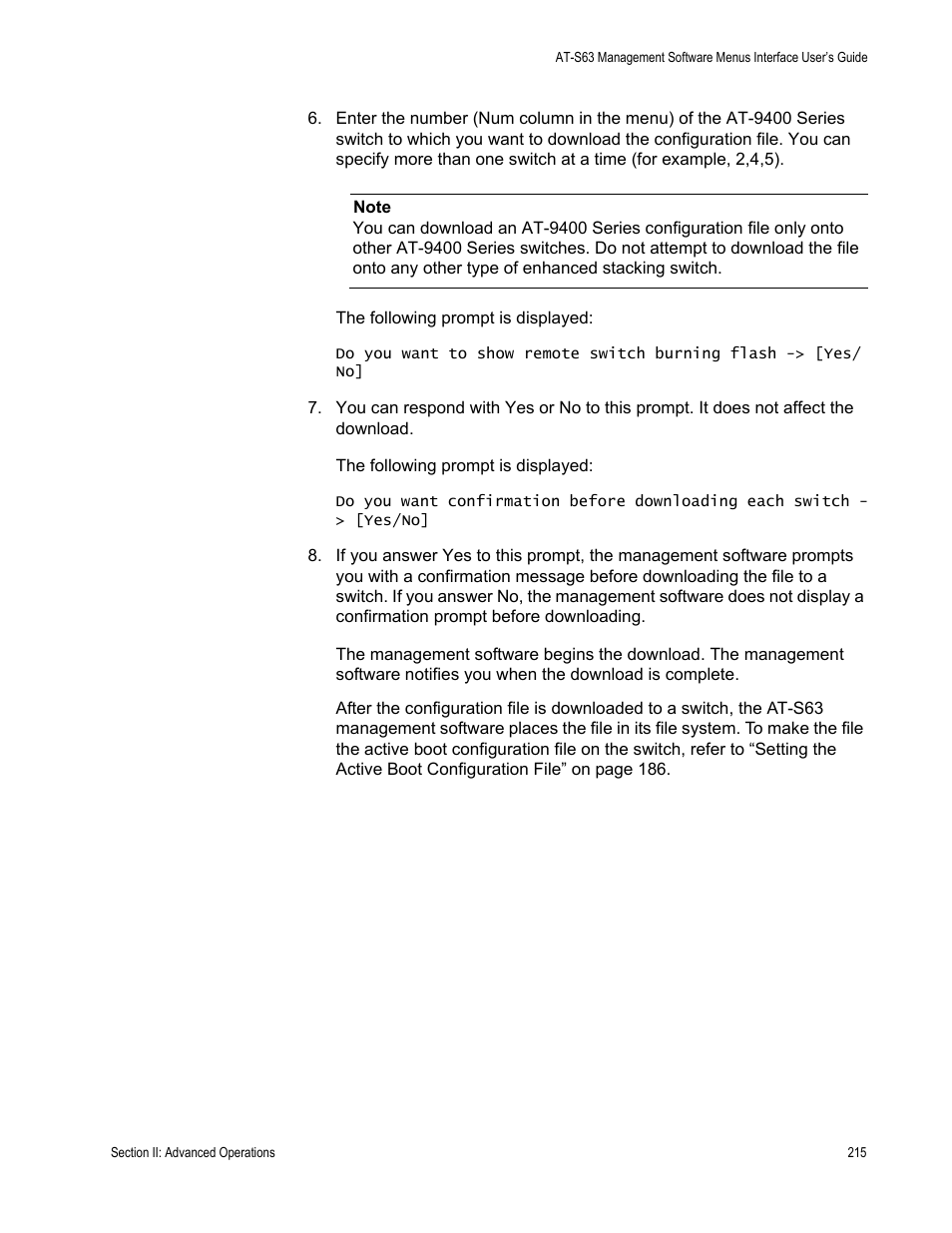 Allied Telesis AT-S63 User Manual | Page 215 / 822