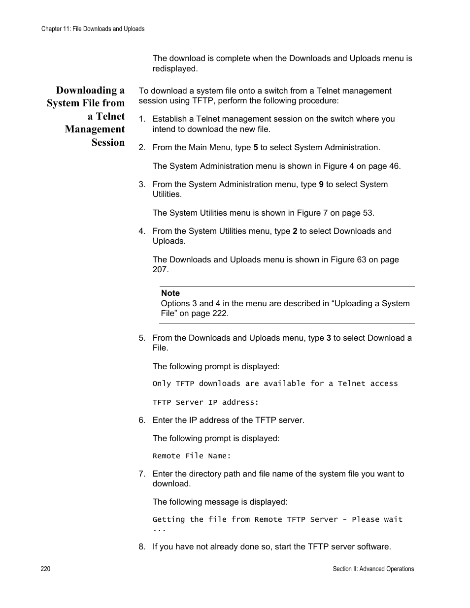 Allied Telesis AT-S63 User Manual | Page 220 / 822