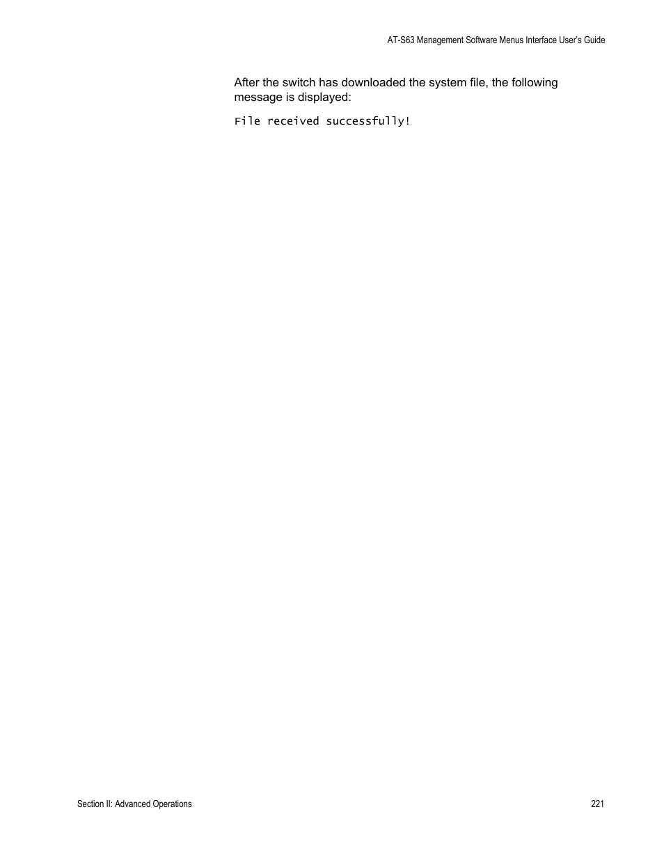 Allied Telesis AT-S63 User Manual | Page 221 / 822