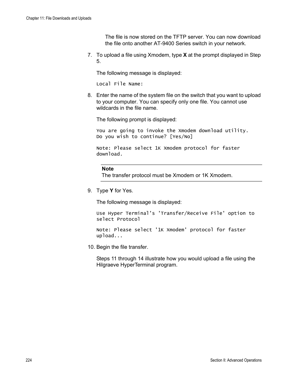 Allied Telesis AT-S63 User Manual | Page 224 / 822