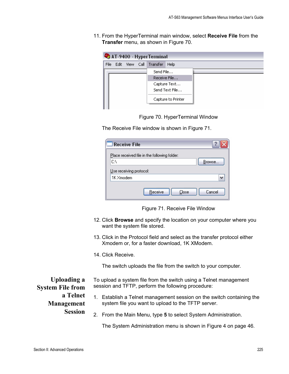 Allied Telesis AT-S63 User Manual | Page 225 / 822