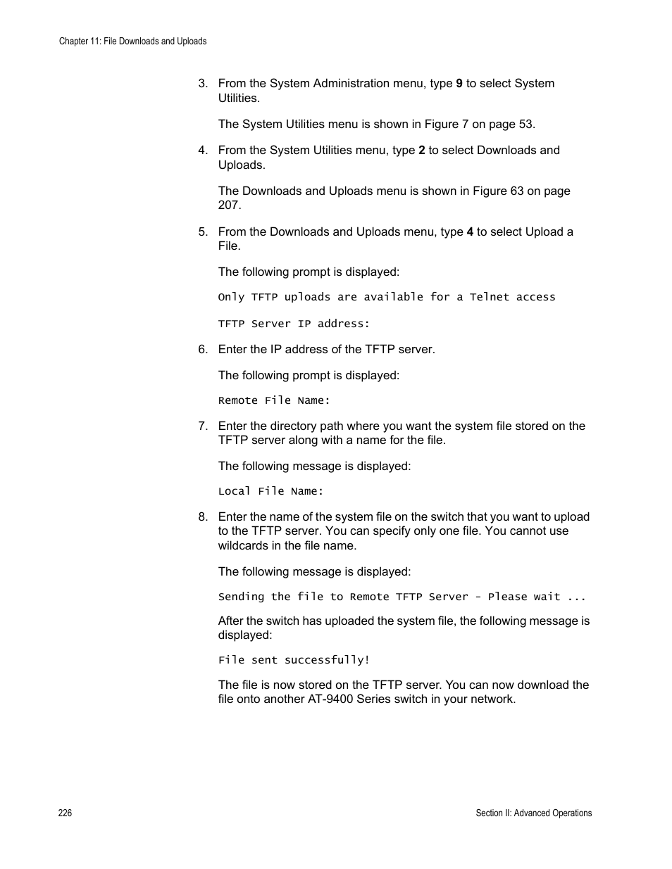 Allied Telesis AT-S63 User Manual | Page 226 / 822
