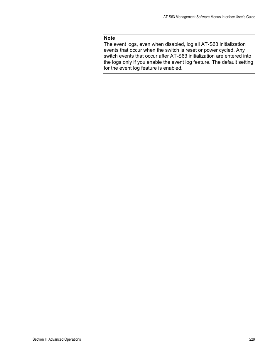 Allied Telesis AT-S63 User Manual | Page 229 / 822