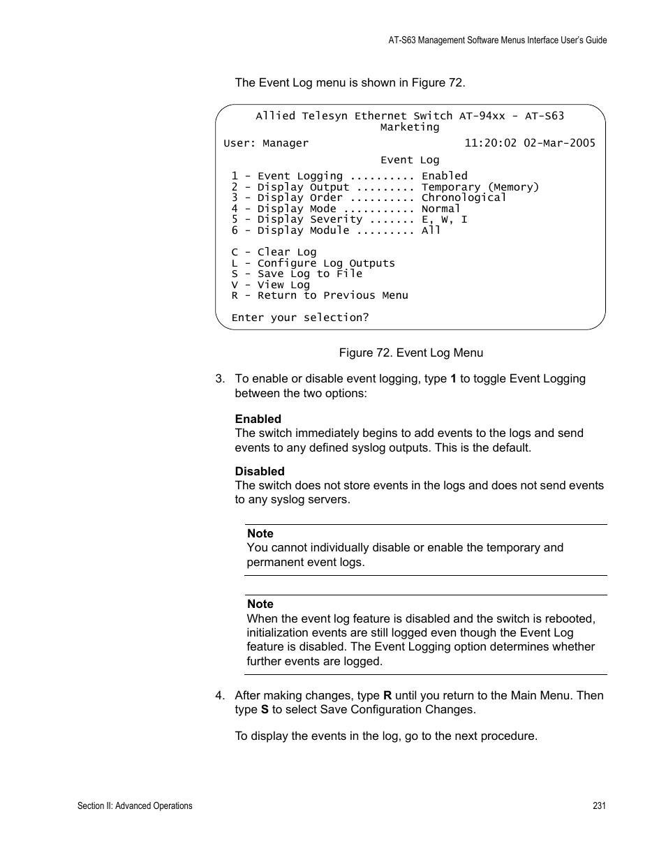 Allied Telesis AT-S63 User Manual | Page 231 / 822