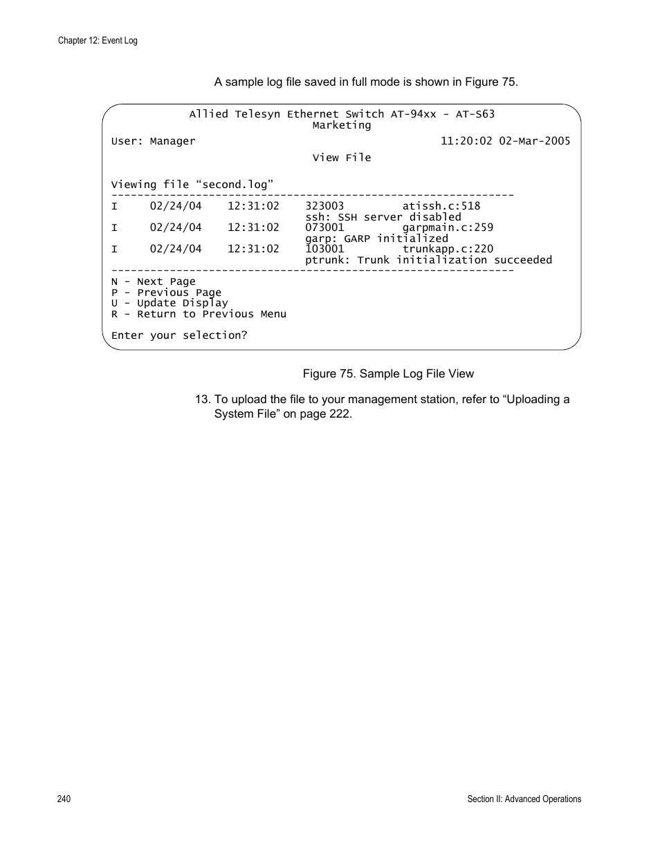Allied Telesis AT-S63 User Manual | Page 240 / 822