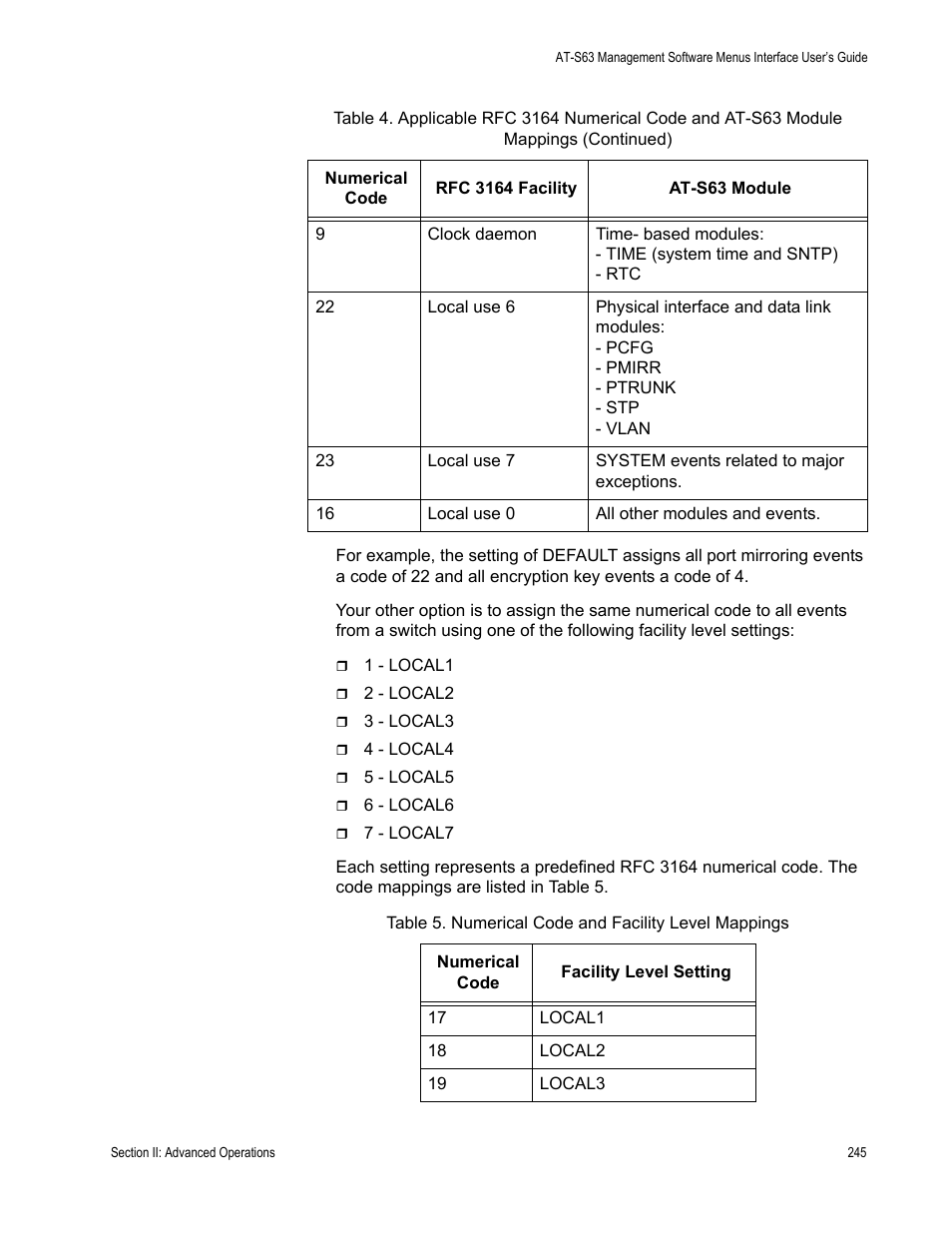 Allied Telesis AT-S63 User Manual | Page 245 / 822