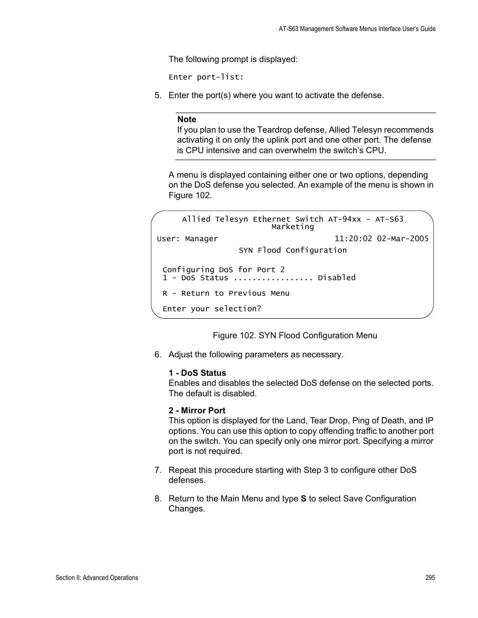 Allied Telesis AT-S63 User Manual | Page 295 / 822