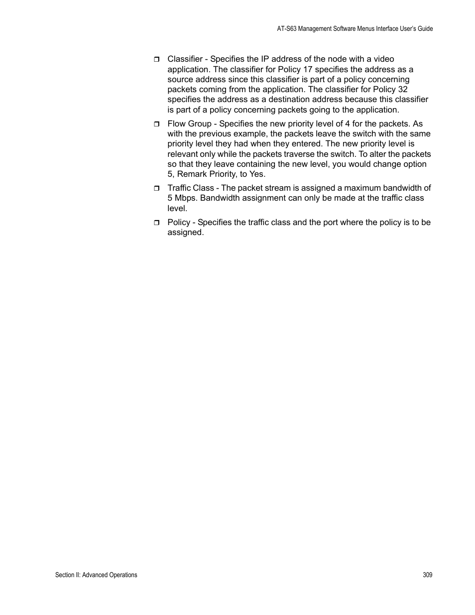 Allied Telesis AT-S63 User Manual | Page 309 / 822