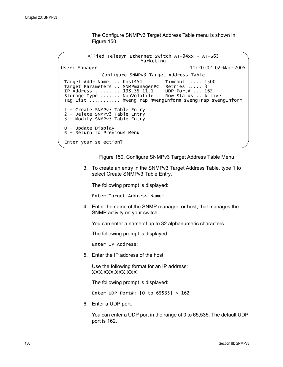 Allied Telesis AT-S63 User Manual | Page 430 / 822