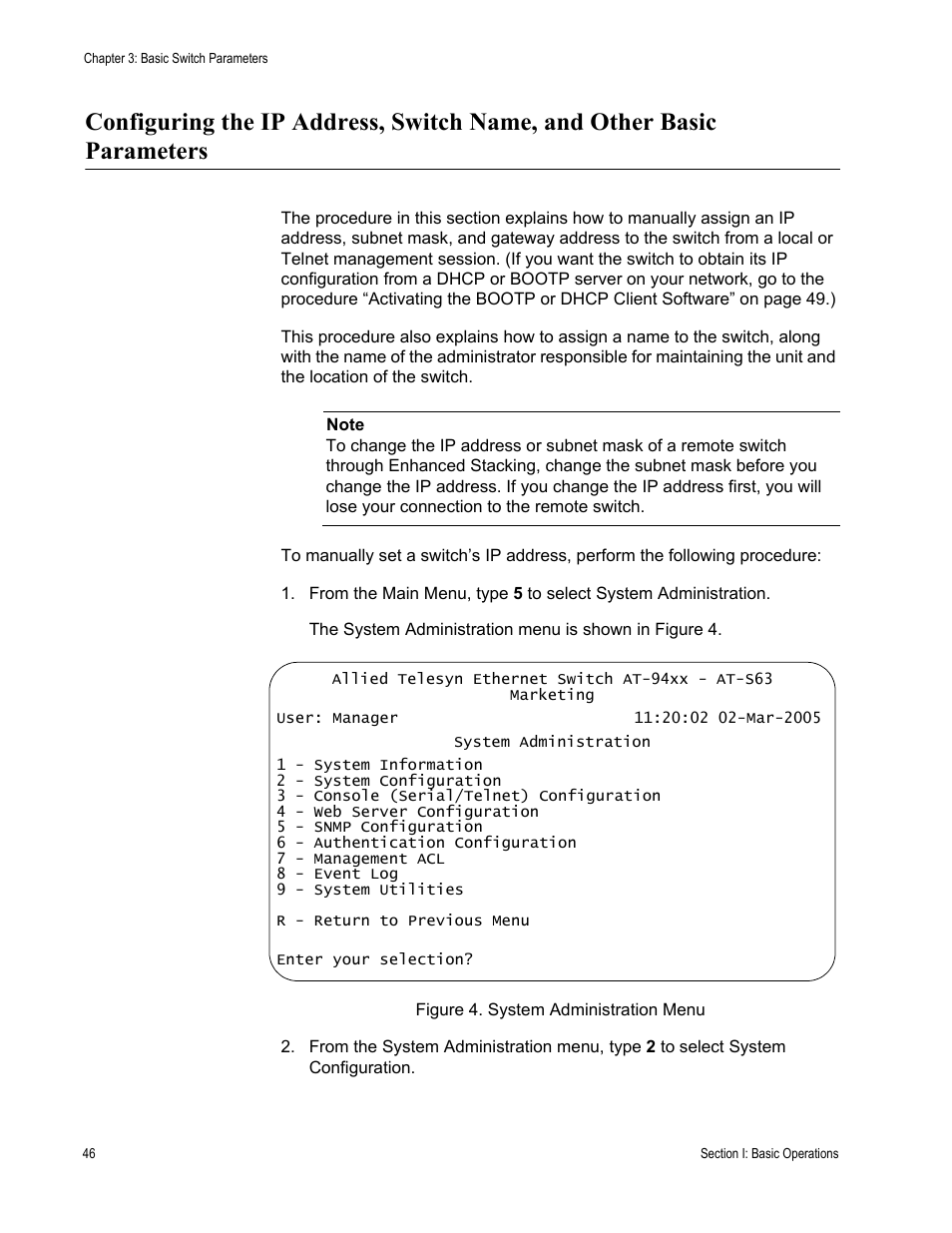 Allied Telesis AT-S63 User Manual | Page 46 / 822