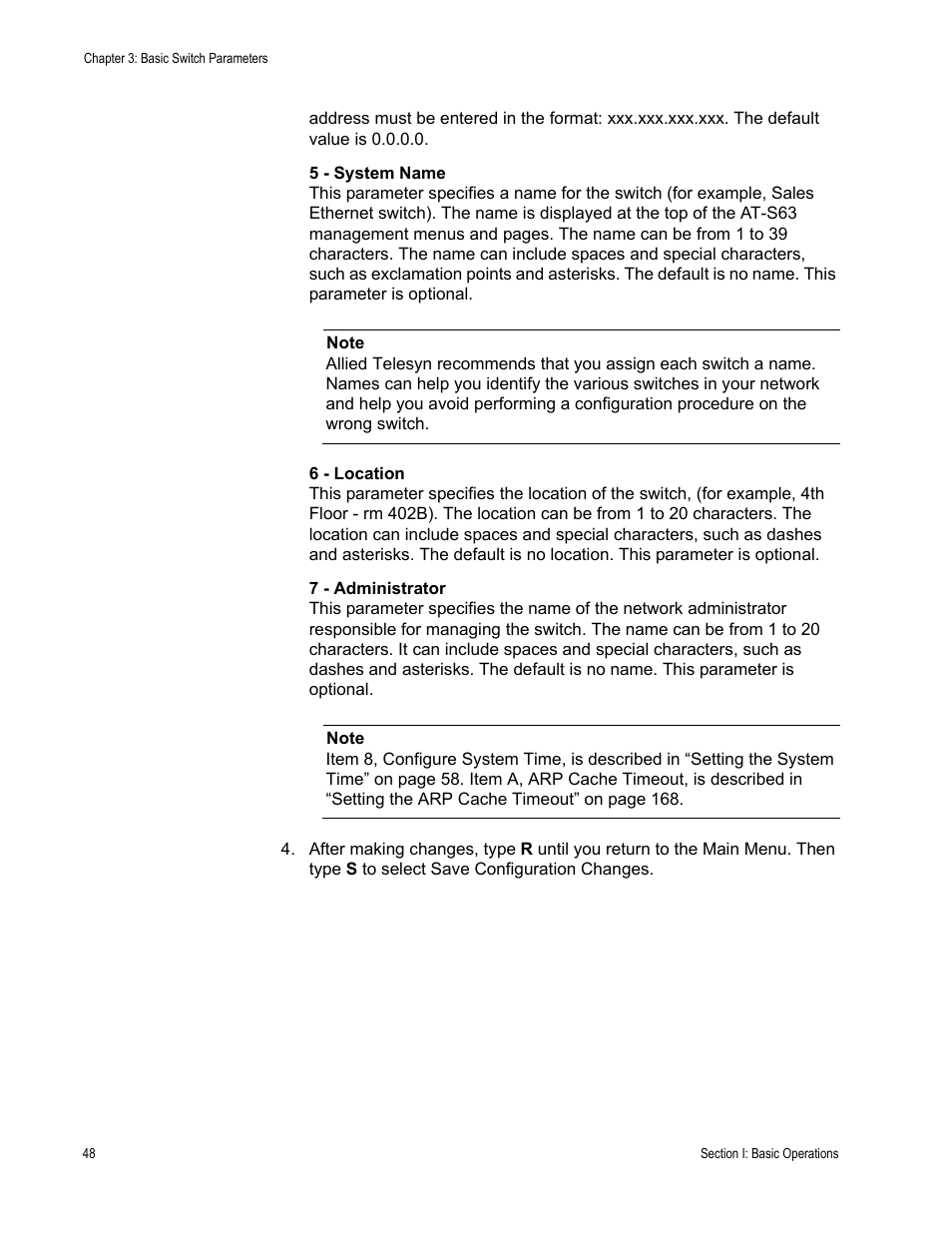 Allied Telesis AT-S63 User Manual | Page 48 / 822