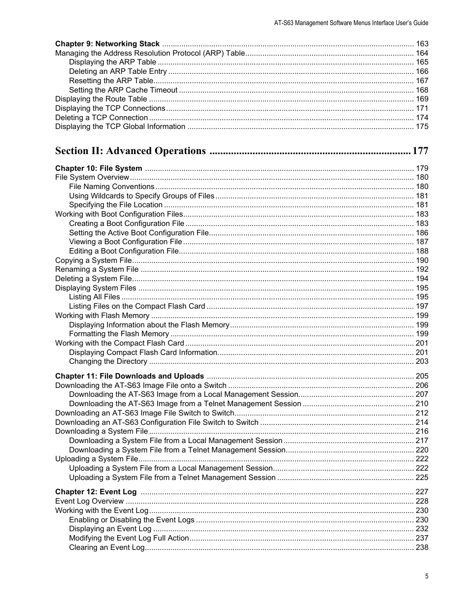 Allied Telesis AT-S63 User Manual | Page 5 / 822