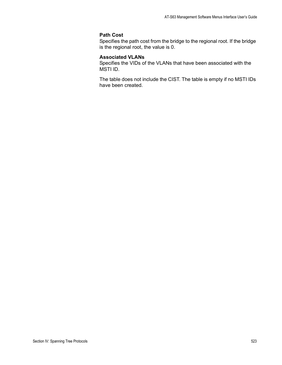 Allied Telesis AT-S63 User Manual | Page 523 / 822