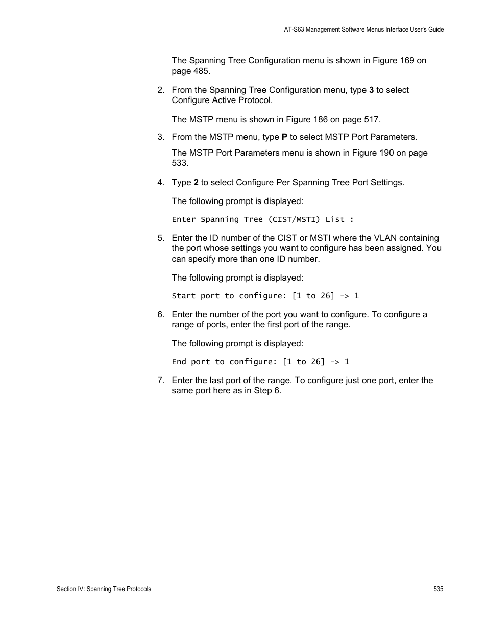 Allied Telesis AT-S63 User Manual | Page 535 / 822