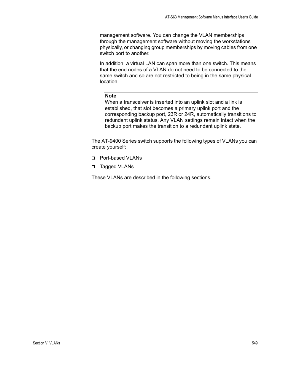Allied Telesis AT-S63 User Manual | Page 549 / 822