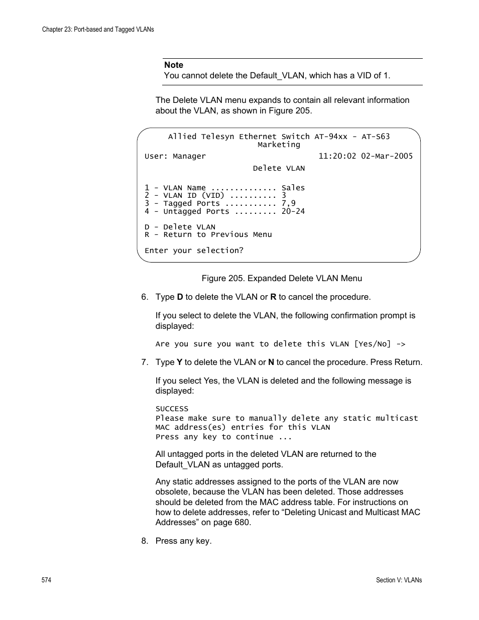 Allied Telesis AT-S63 User Manual | Page 574 / 822