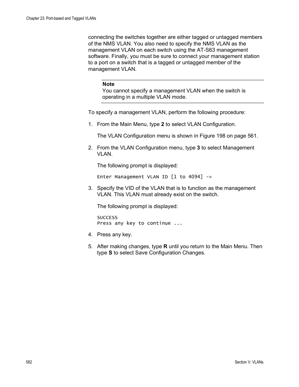 Allied Telesis AT-S63 User Manual | Page 582 / 822