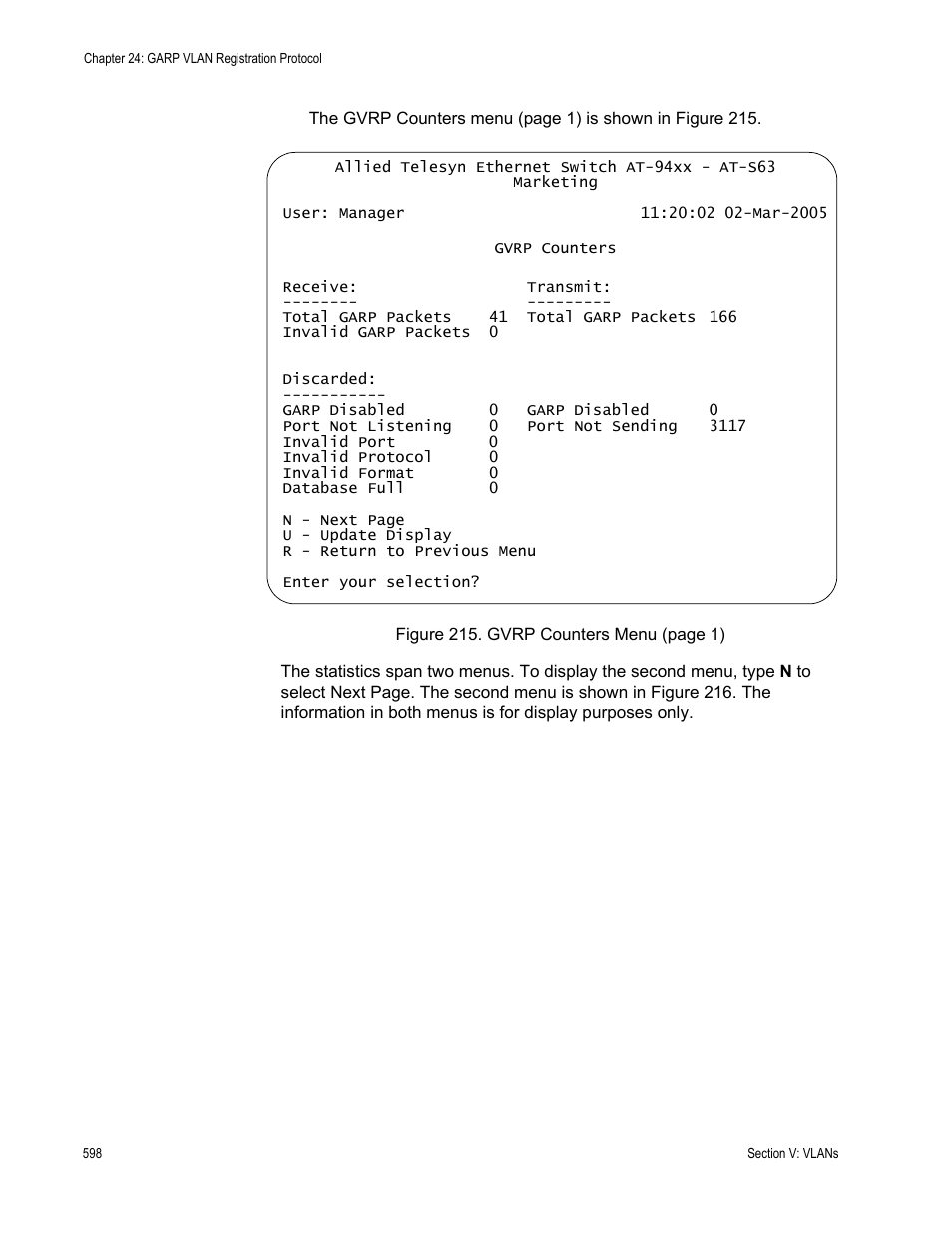 Allied Telesis AT-S63 User Manual | Page 598 / 822