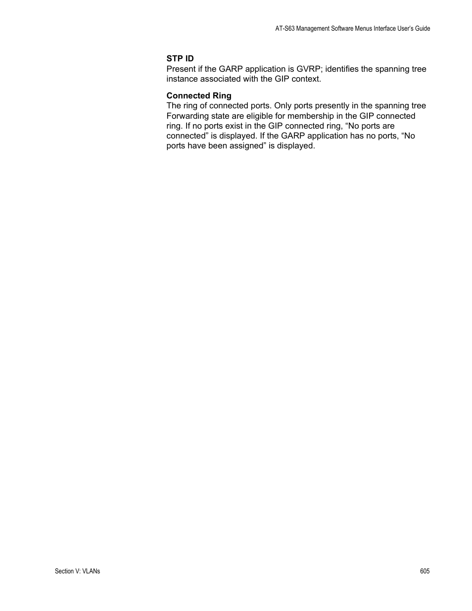 Allied Telesis AT-S63 User Manual | Page 605 / 822