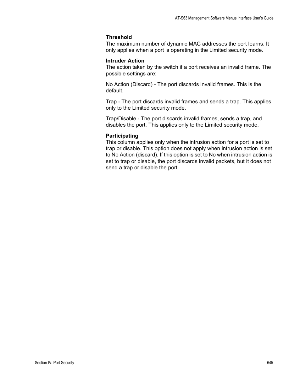 Allied Telesis AT-S63 User Manual | Page 645 / 822