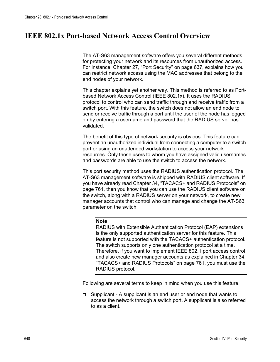 Allied Telesis AT-S63 User Manual | Page 648 / 822