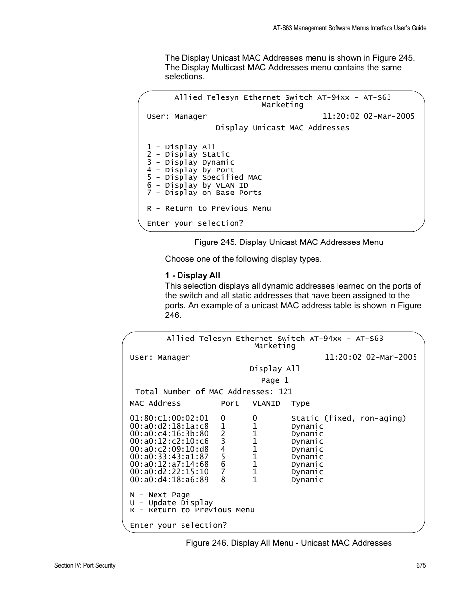 Allied Telesis AT-S63 User Manual | Page 675 / 822