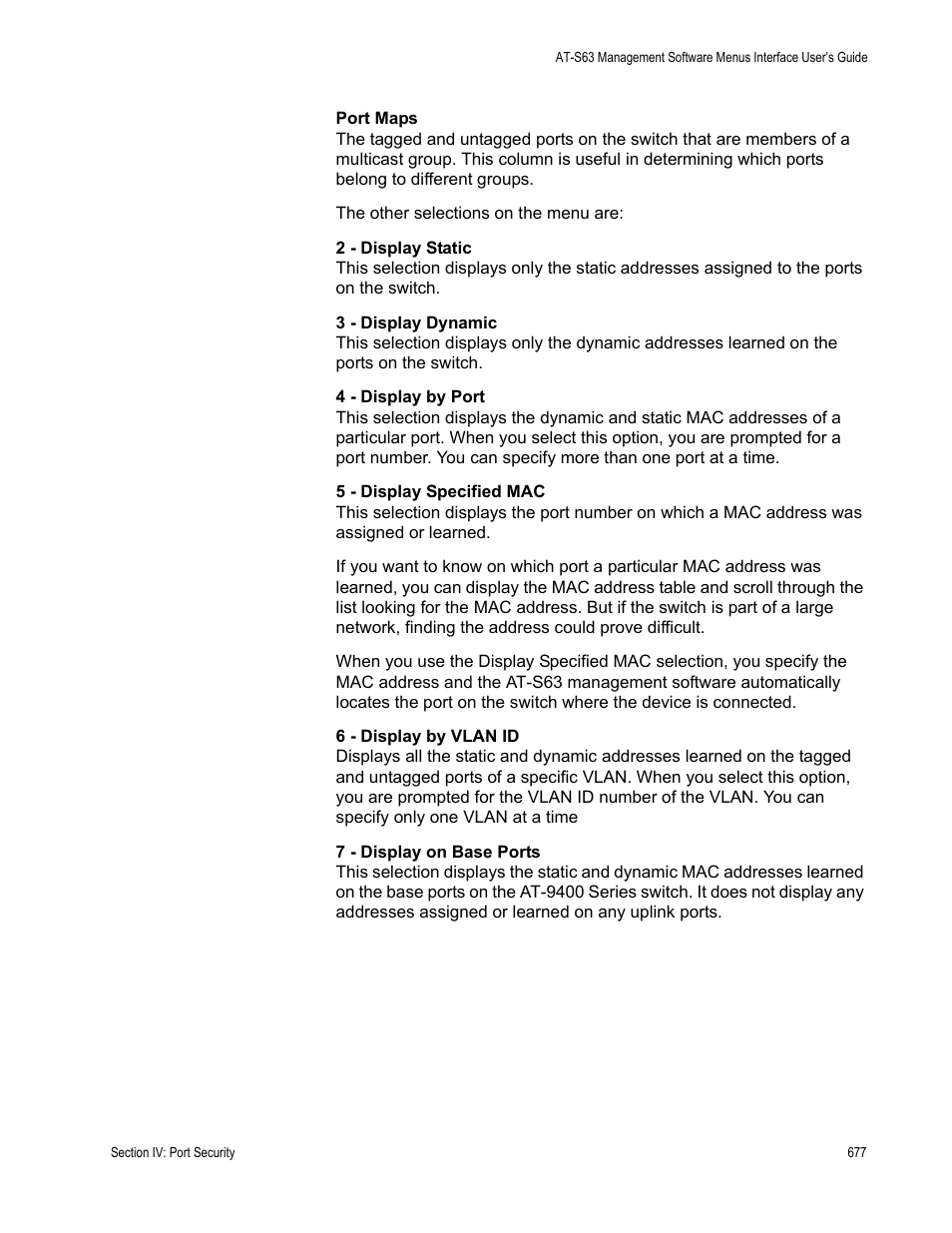 Allied Telesis AT-S63 User Manual | Page 677 / 822
