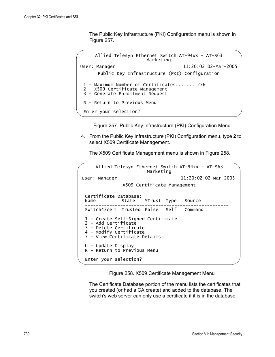 Allied Telesis AT-S63 User Manual | Page 730 / 822