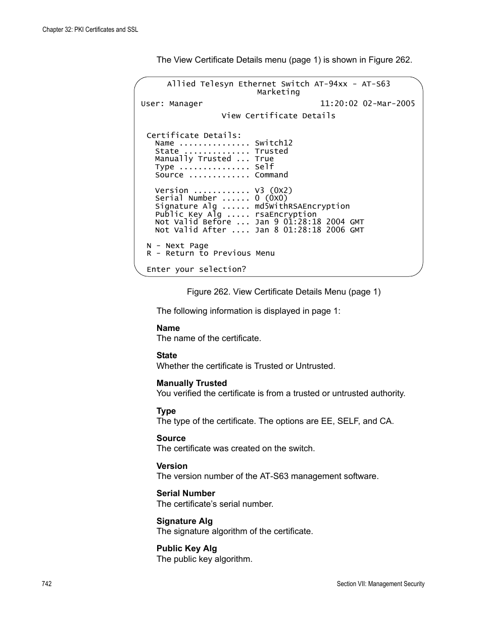 Allied Telesis AT-S63 User Manual | Page 742 / 822