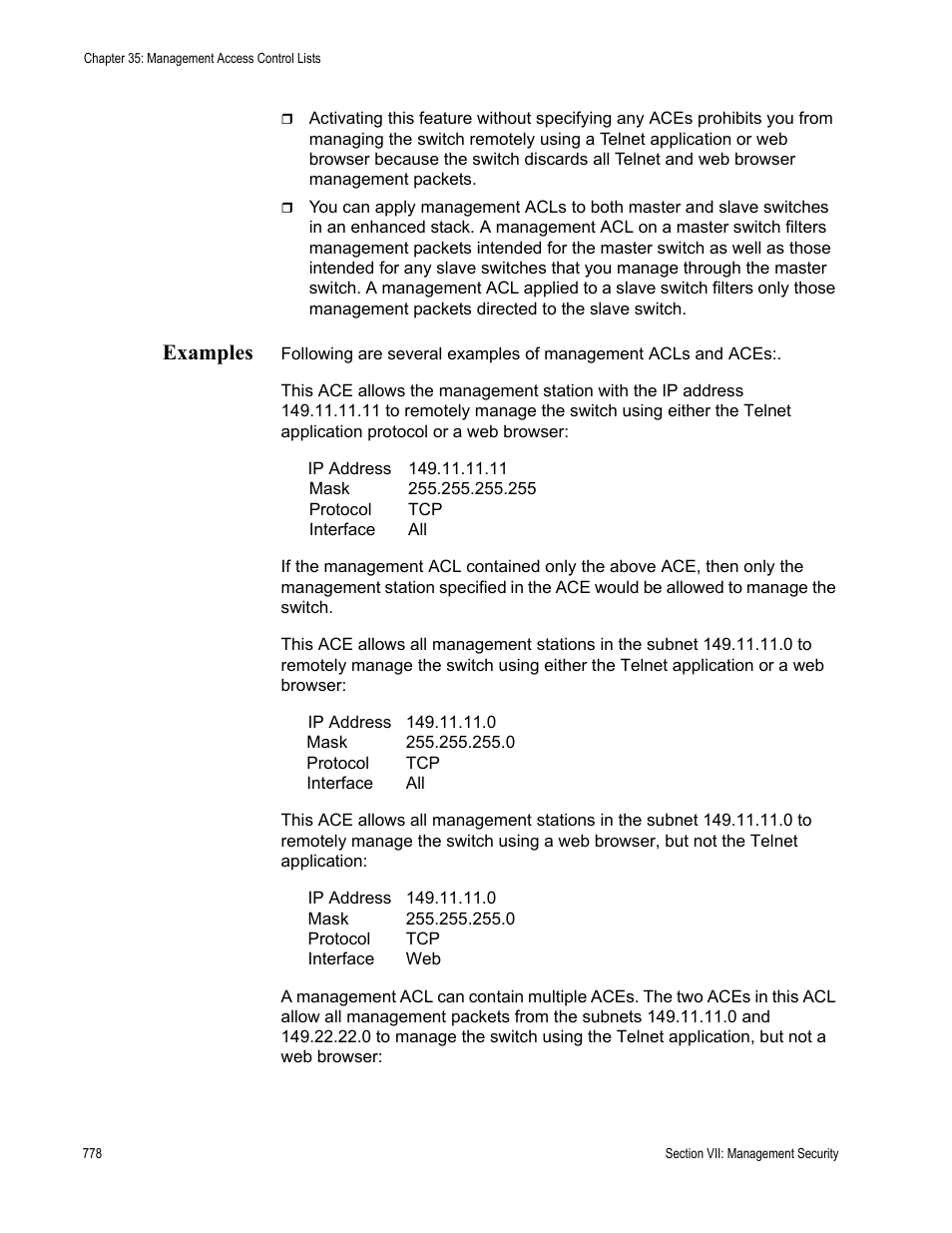 Examples | Allied Telesis AT-S63 User Manual | Page 778 / 822